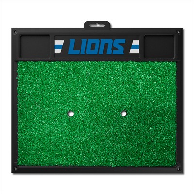 Fan Mats  LLC Detroit Lions Golf Hitting Mat Blue