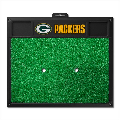 Fan Mats  LLC Green Bay Packers Golf Hitting Mat Green