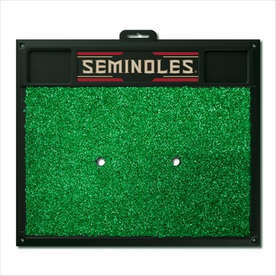 Fan Mats  LLC Florida State Seminoles Golf Hitting Mat Black