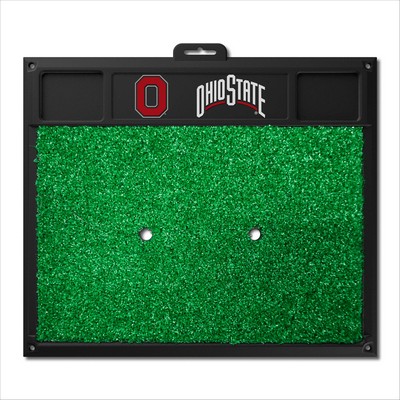 Fan Mats  LLC Ohio State Buckeyes Golf Hitting Mat Red