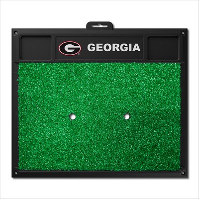 Fan Mats  LLC Georgia Bulldogs Golf Hitting Mat Black