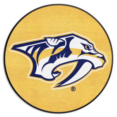 Fan Mats  LLC Nashville Predators Puck Mat Yellow