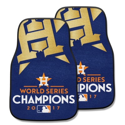 Fan Mats  LLC Houston Astros 2-pc Carpet Car Mat Set Navy