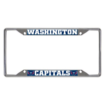 Fan Mats  LLC Washington Capitals License Plate Frame Blue