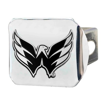 Fan Mats  LLC Washington Capitals Hitch Cover Chrome Chrome