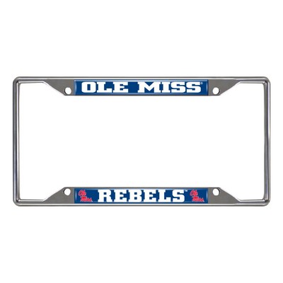 Fan Mats  LLC Ole Miss Rebels License Plate Frame Navy