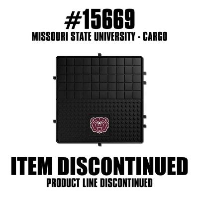 Fan Mats  LLC Missouri State Bears Heavy Duty Vinyl Cargo Mat Black