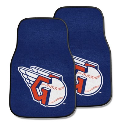 Fan Mats  LLC Cleveland Guardians 2-pc Carpet Car Mat Set Blue