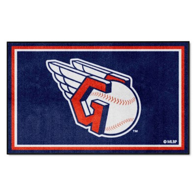 Fan Mats  LLC Cleveland Guardians 4x6 Rug Blue