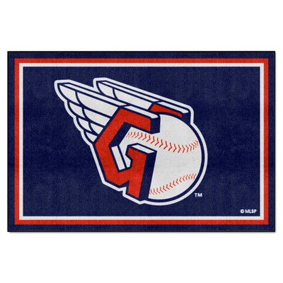 Fan Mats  LLC Cleveland Guardians 5x8 Rug Blue