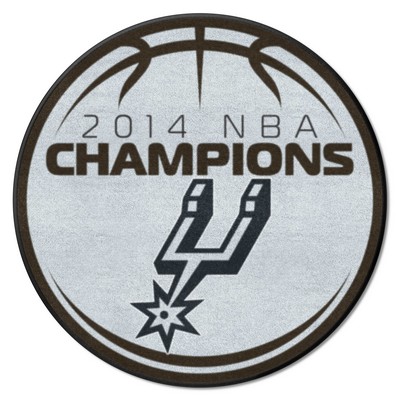 Fan Mats  LLC San Antonio Spurs Basketball Mat Gray