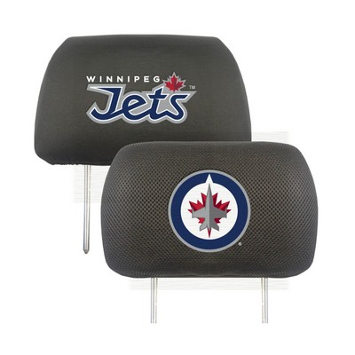 Fan Mats  LLC Winnipeg Jets Head Rest Cover Black