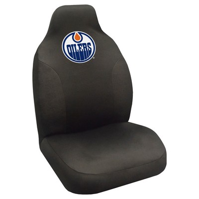 Fan Mats  LLC Edmonton Oilers Seat Cover Black