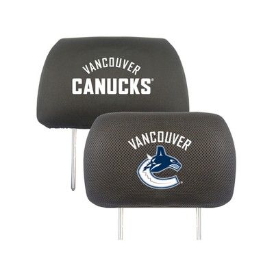 Fan Mats  LLC Vancouver Canucks Head Rest Cover Black