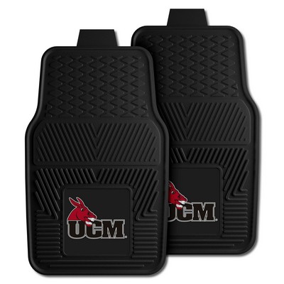 Fan Mats  LLC Central Missouri Mules 2-pc Vinyl Car Mat Set Black