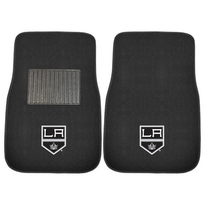 Fan Mats  LLC Los Angeles Kings 2-pc Embroidered Car Mat Set Black