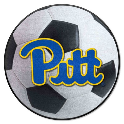 Fan Mats  LLC Pitt Panthers Soccer Ball Mat White