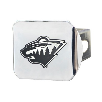 Fan Mats  LLC Minnesota Wild Hitch Cover Chrome Chrome