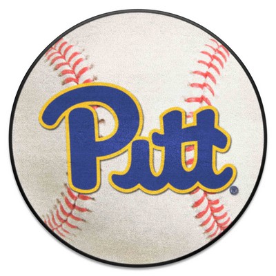 Fan Mats  LLC Pitt Panthers Baseball Mat White