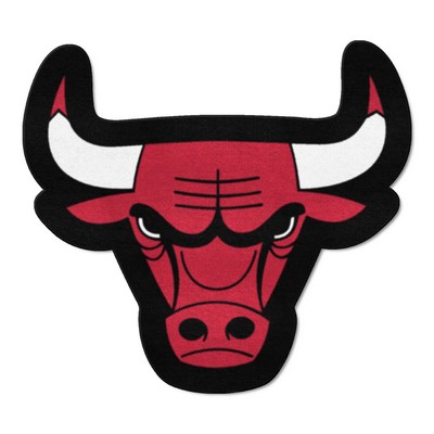 Fan Mats  LLC Chicago Bulls Mascot Mat Black