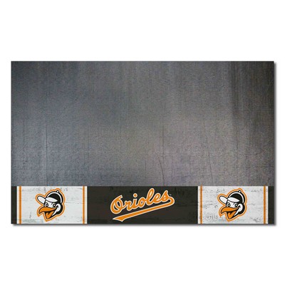 Fan Mats  LLC Baltimore Orioles Grill Mat Retro Black