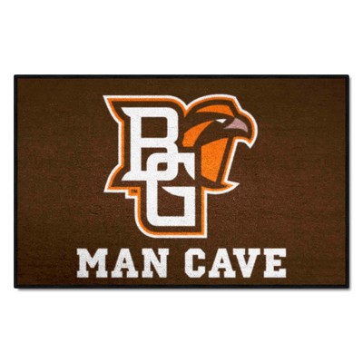 Fan Mats  LLC Bowling Green Falcons Starter Mat Man Cave Brown