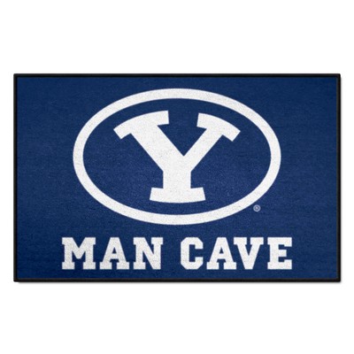 Fan Mats  LLC BYU Cougars Starter Mat Man Cave Blue