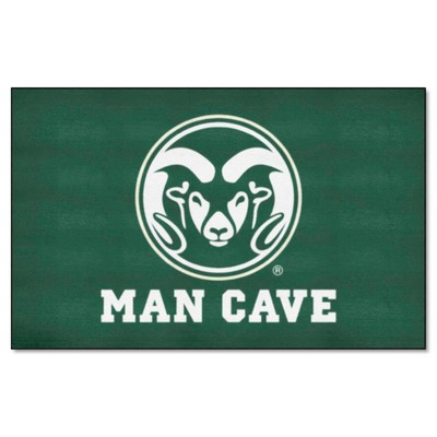 Fan Mats  LLC Colorado State Rams Ulti-Mat Man Cave Green