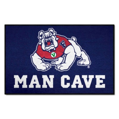 Fan Mats  LLC Fresno State Bulldogs Starter Mat Man Cave Navy