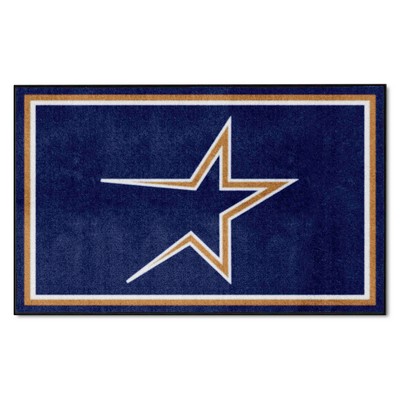 Fan Mats  LLC Houston Astros 4x6 Rug Retro Navy