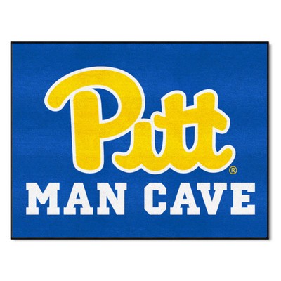 Fan Mats  LLC Pitt Panthers All-Star Mat Man Cave Navy