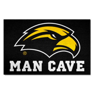 Fan Mats  LLC Southern Miss Golden Eagles Starter Mat Man Cave Black