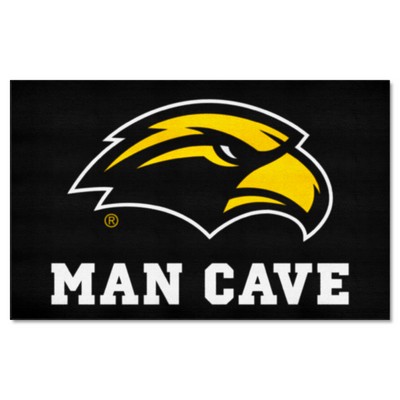 Fan Mats  LLC Southern Miss Golden Eagles Ulti-Mat Man Cave Black