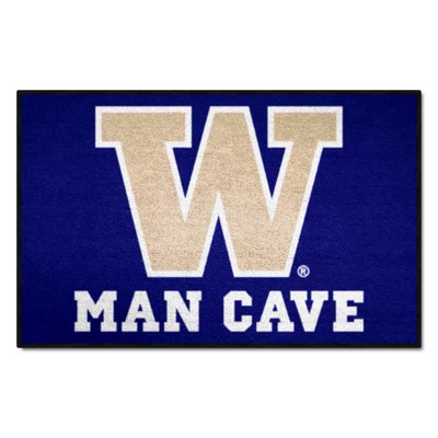 Fan Mats  LLC Washington Huskies Starter Mat Man Cave Purple