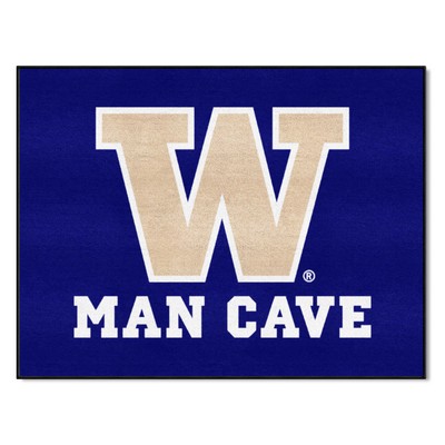 Fan Mats  LLC Washington Huskies All-Star Mat Man Cave Purple