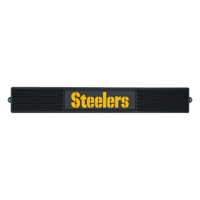 Fan Mats  LLC Pittsburgh Steelers Drink Mat Black