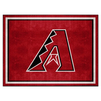 Fan Mats  LLC Arizona Diamondbacks 8x10 Rug Black