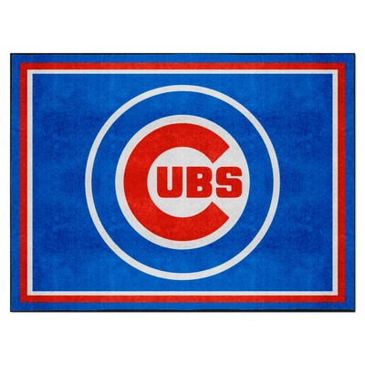 Fan Mats  LLC Chicago Cubs 8x10 Rug Blue