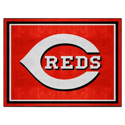 Fan Mats  LLC Cincinnati Reds 8x10 Rug Red