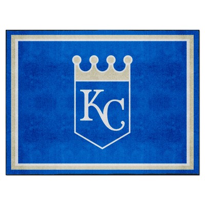 Fan Mats  LLC Kansas City Royals 8x10 Rug Blue