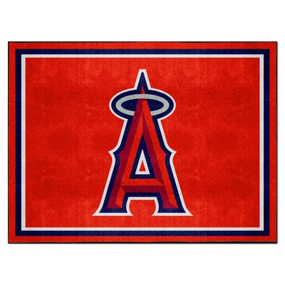 Fan Mats  LLC Los Angeles Angels 8x10 Rug Red