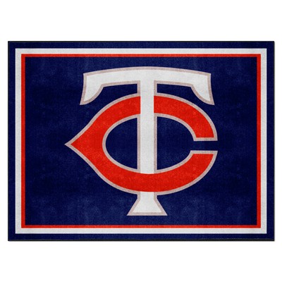 Fan Mats  LLC Minnesota Twins 8x10 Rug Navy