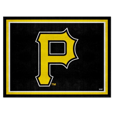 Fan Mats  LLC Pittsburgh Pirates 8x10 Rug Black