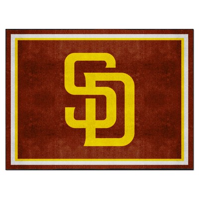 Fan Mats  LLC San Diego Padres 8x10 Rug Brown