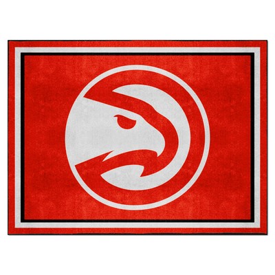 Fan Mats  LLC Atlanta Hawks 8x10 Rug Red