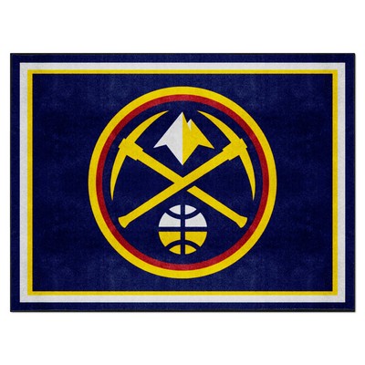 Fan Mats  LLC Denver Nuggets 8x10 Rug Navy