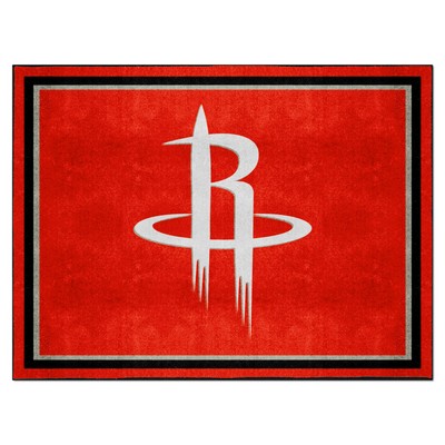 Fan Mats  LLC Houston Rockets 8x10 Rug Red