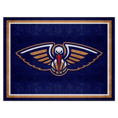 Fan Mats  LLC New Orleans Pelicans 8x10 Rug Navy