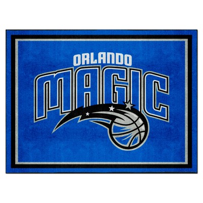 Fan Mats  LLC Orlando Magic 8x10 Rug Blue