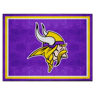 Fan Mats  LLC Minnesota Vikings 8x10 Rug Purple